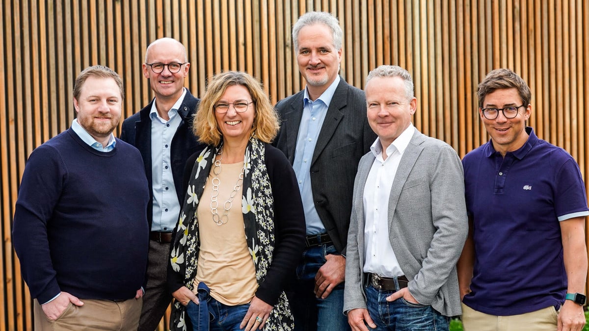 Ein Gruppenfoto zeigt die Geschäftsführer von MaibornWolff